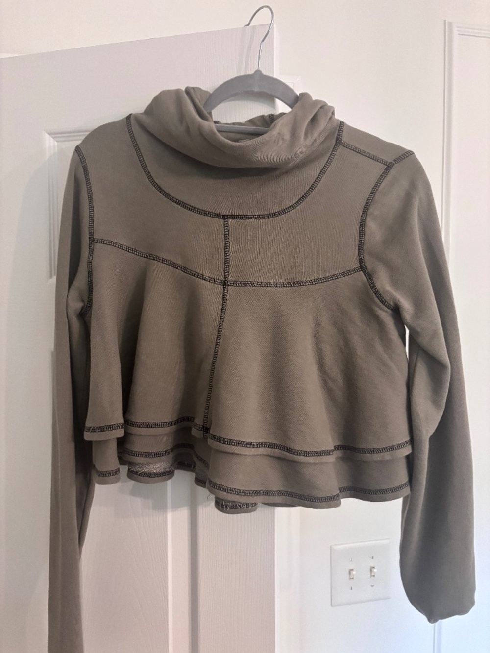 Free People cropped hoodie